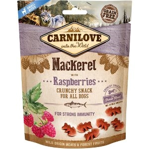 Carnilove Crunchy Snack Makrel & Hindbær 200g.