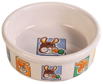 Keramikskål til kanin.